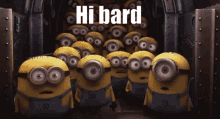 Hi Bard Bard GIF - Hi Bard Bard Minion GIFs