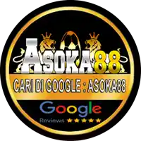 a logo for asoka88 with a google review
