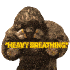 Moleminer Heavy Breathing Sticker - Moleminer Mole Miner Stickers