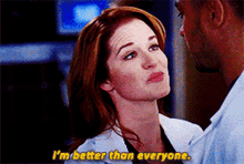 Greys Anatomy April Kepner GIF - Greys Anatomy April Kepner Im Better Than Everyone GIFs