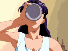Misato Evangelion GIF - Misato Evangelion Beer GIFs