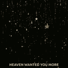 heaven wanted you more stars falling stars