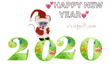 2020 Happy New Year GIF - 2020 Happy New Year Mouse GIFs