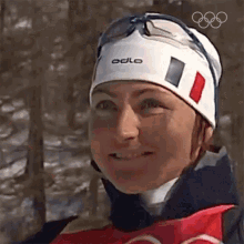 Smiling Biathlon Sprint GIF - Smiling Biathlon Sprint Florence Baverel Robert GIFs