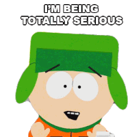 Im Being Totally Serious Kyle Broflovski Sticker - Im Being Totally Serious Kyle Broflovski South Park Stickers