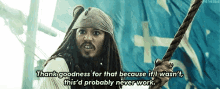 Pirates Of Carribean Never Work GIF - Pirates Of Carribean Never Work No U GIFs