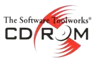 the software toolworks cd rom logo with a red arrow