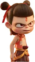 a cartoon character with a s on his forehead