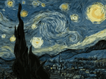Vincent Van Gogh Starry Starry Night GIF