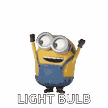 minion light bulb short jump