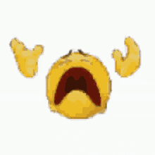 Funny Sad Emoji Getting Disintegrated Into Dust GIF