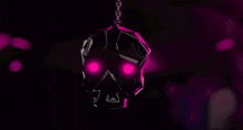 a person 's eyes are glowing in the dark