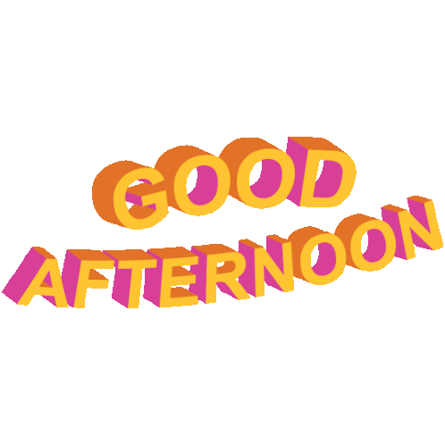 Good Afternoon Greetings Sticker