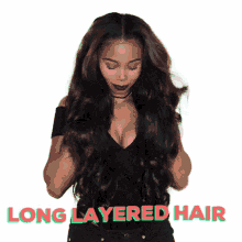 Long Layered Hair Short Layered Hair GIF - Long Layered Hair Layered Hair Short Layered Hair GIFs