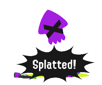 Splatoon Splatted Sticker - Splatoon Splatted Rip Stickers