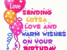 Sending Lotsa Love Love And Warm Wishes GIF - Sending Lotsa Love Love And Warm Wishes Balloons GIFs