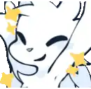 a black and white drawing of a person 's face with a yellow star .