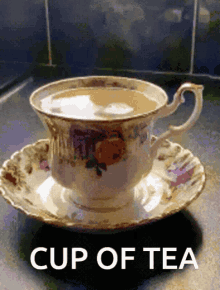 Tea Cup Of Tea GIF