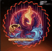 a picture of a phoenix with the words house of phoenix singers above it