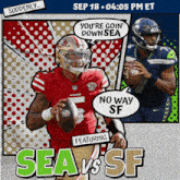 San Francisco 49ers Vs. Seattle Seahawks Pre Game GIF - Nfl National Football League Football League GIFs