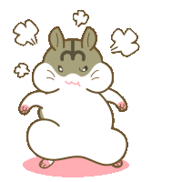 Cute Hamster Sticker - Cute Hamster Angry Stickers