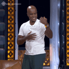 Flexing Wes Hall GIF