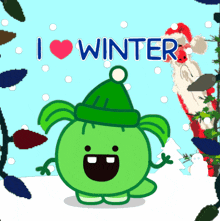 I Love Winter J Aime L Hiver GIF - I Love Winter J Aime L Hiver GIFs