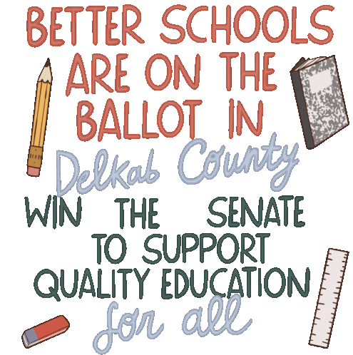 Better Schools Are On The Ballot Ballot Sticker - Better Schools Are On The Ballot Ballot Georgia Stickers