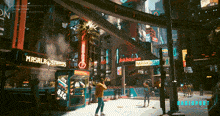 Cityscape Cyberpunk 2077 GIF - Cityscape Cyberpunk 2077 Futuristic Train GIFs