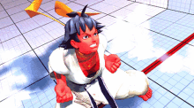 makoto street fighter sf4 punch red