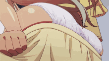 a close up of a person 's butt with a circle on it