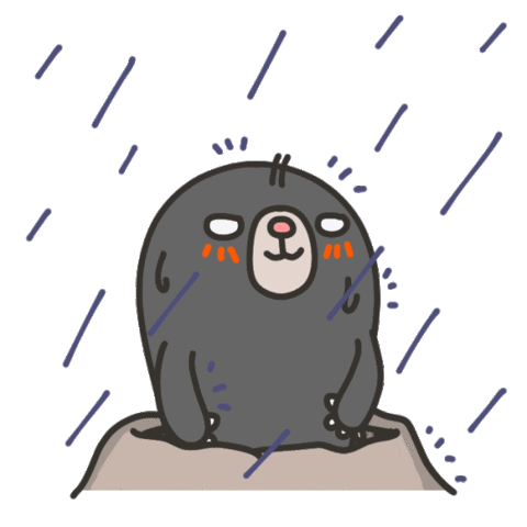 Raining Squall Sticker - Raining Squall Rainy Weather Stickers