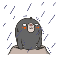 Raining Squall Sticker - Raining Squall Rainy Weather Stickers