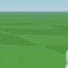 a sheep wearing a hat is standing in a field .