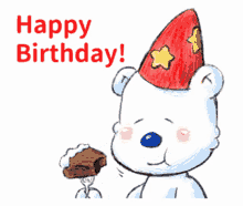 Happy Birthday Bite Cake GIF