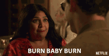 Burn Baby Burn Punam Patel GIF - Burn Baby Burn Punam Patel Kim Laghari GIFs