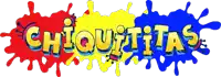 a colorful logo for chiquitas with a yellow and blue splash