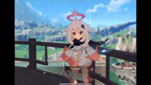 a screenshot of a video game with a character named paimon