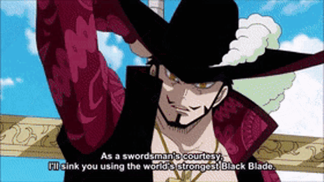 Mihawk Yoru GIF - Mihawk Yoru Zoro One Piece - Discover & Share