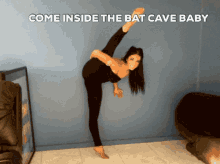 Cardi Come Inside The Bat Cave GIF - Cardi Come Inside The Bat Cave Split GIFs