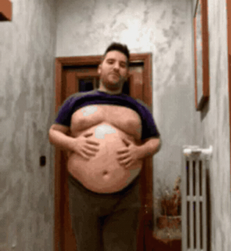 overweight boy belly