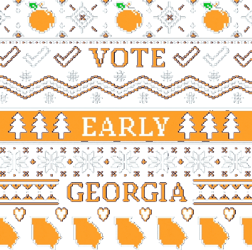 Vote Early Georgia Voting Early Sticker - Vote Early Georgia Vote Early Voting Early Stickers