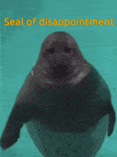 a seal in the water with the words seal of disappointment below it
