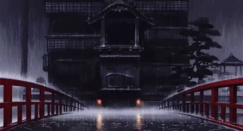 Rainfall tumblr and hydrangeas gif anime 1100451 on animeshercom