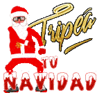 Santa Xmas Sticker - Santa Xmas Tripea Stickers