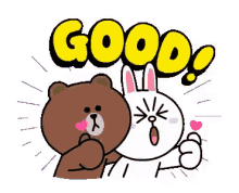 brown and cony good ok thumbs up ok good