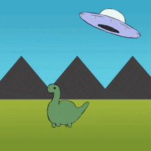 Dinosaur Ufo GIF - Dinosaur Ufo Abduction GIFs