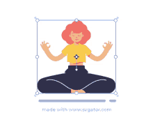Meditation Girl GIF - Meditation Girl Floating GIFs