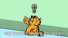 I Have An Idea Garfield GIF - I Have An Idea Garfield Light Bulb GIFs
