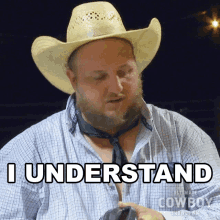 I Understand Ultimate Cowboy Showdown GIF - I Understand Ultimate Cowboy Showdown I Know Where Youre Coming From GIFs
